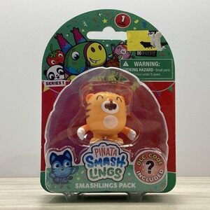 Piñata Smashlings Series 1 Jasper Orange Tiger 1-Pack Roblox Striped Figure